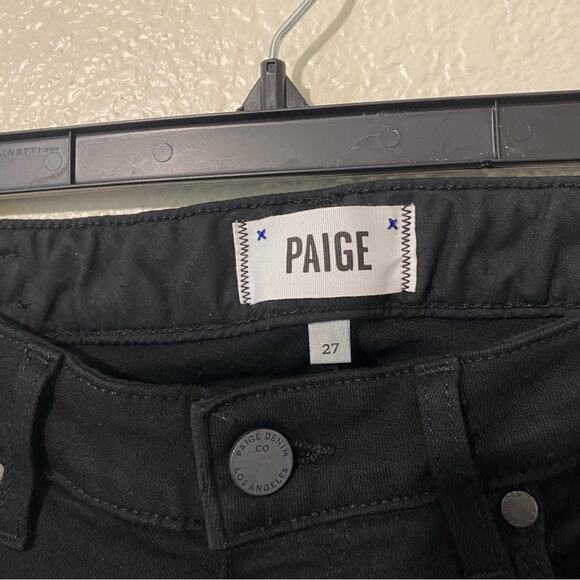 Paige Classic Black Skinny Jeans Size 27 - Picture 3 of 10